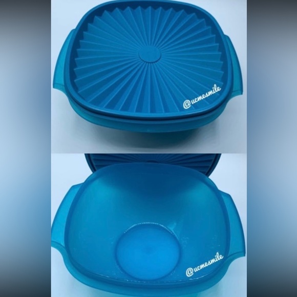 Tupperware Blue Medium Servalier Bowl Container Set - Picture 2 of 6